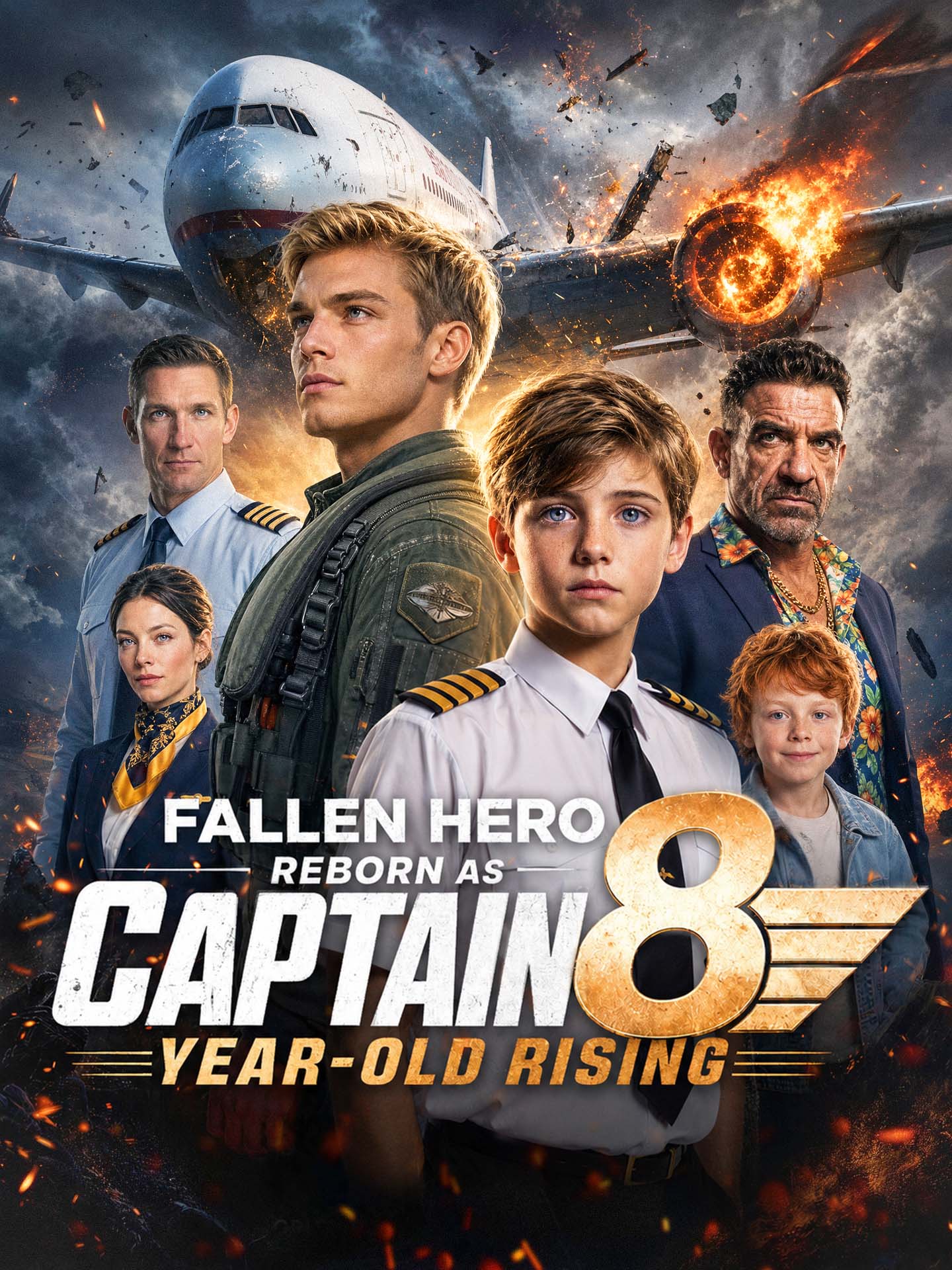 Fallen Hero Reborn as Captain 8-Year-Old Rising dizi afişi