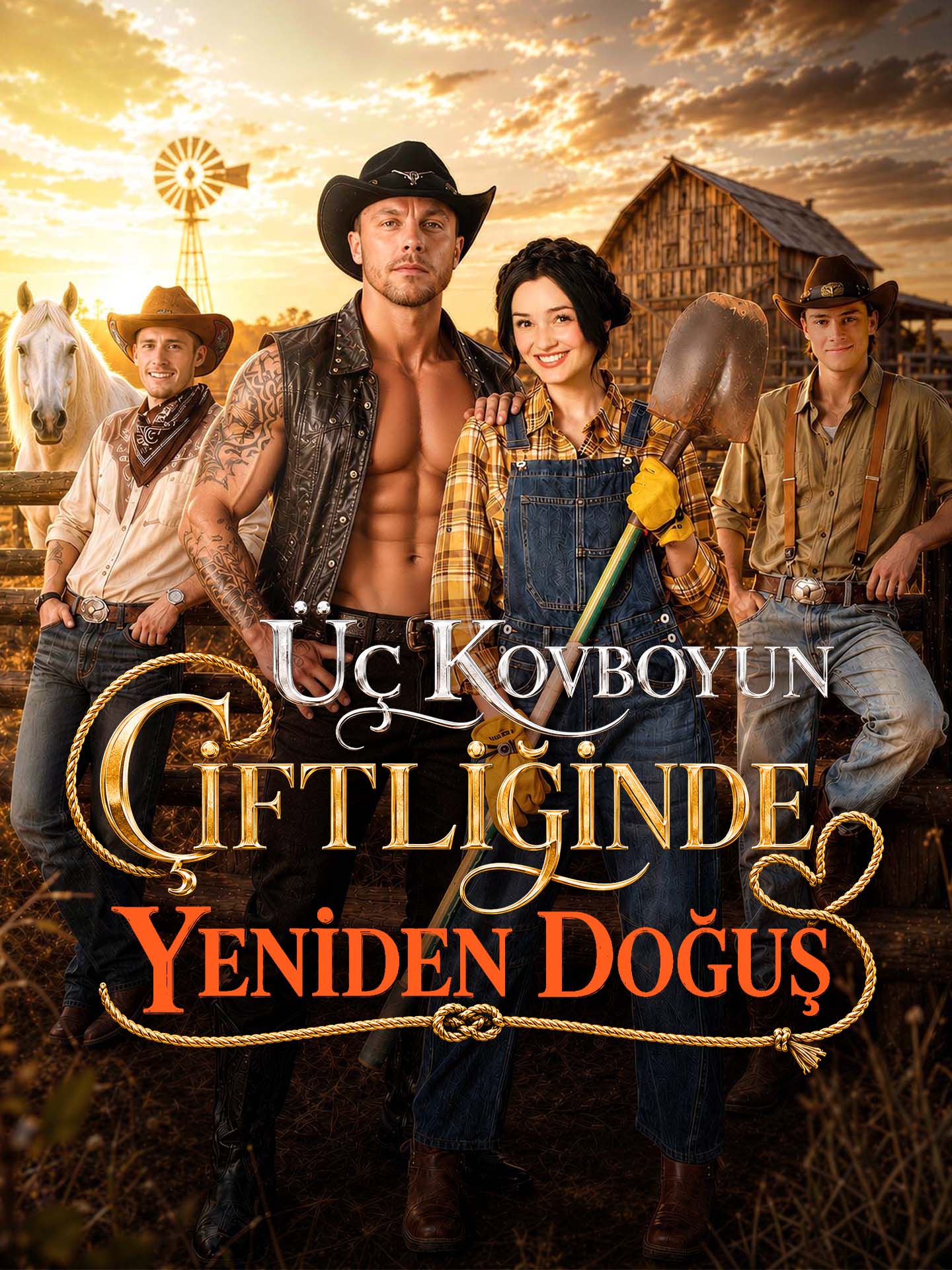 Üç Kovboyun Çiftliğinde Yeniden Doğuş dizi afişi