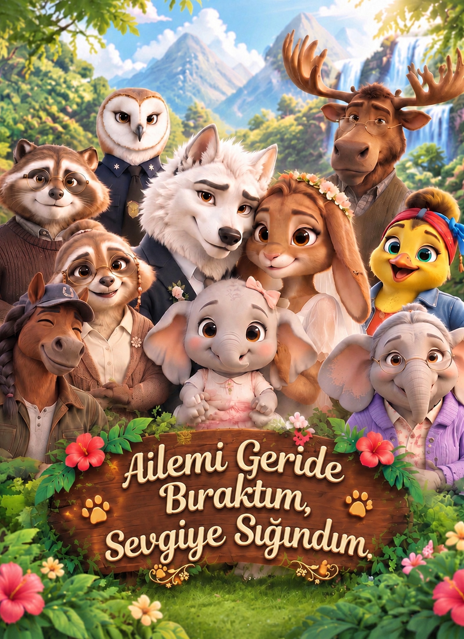 Ailemi Geride Bıraktım Sevgiye Sığındım dizi afişi