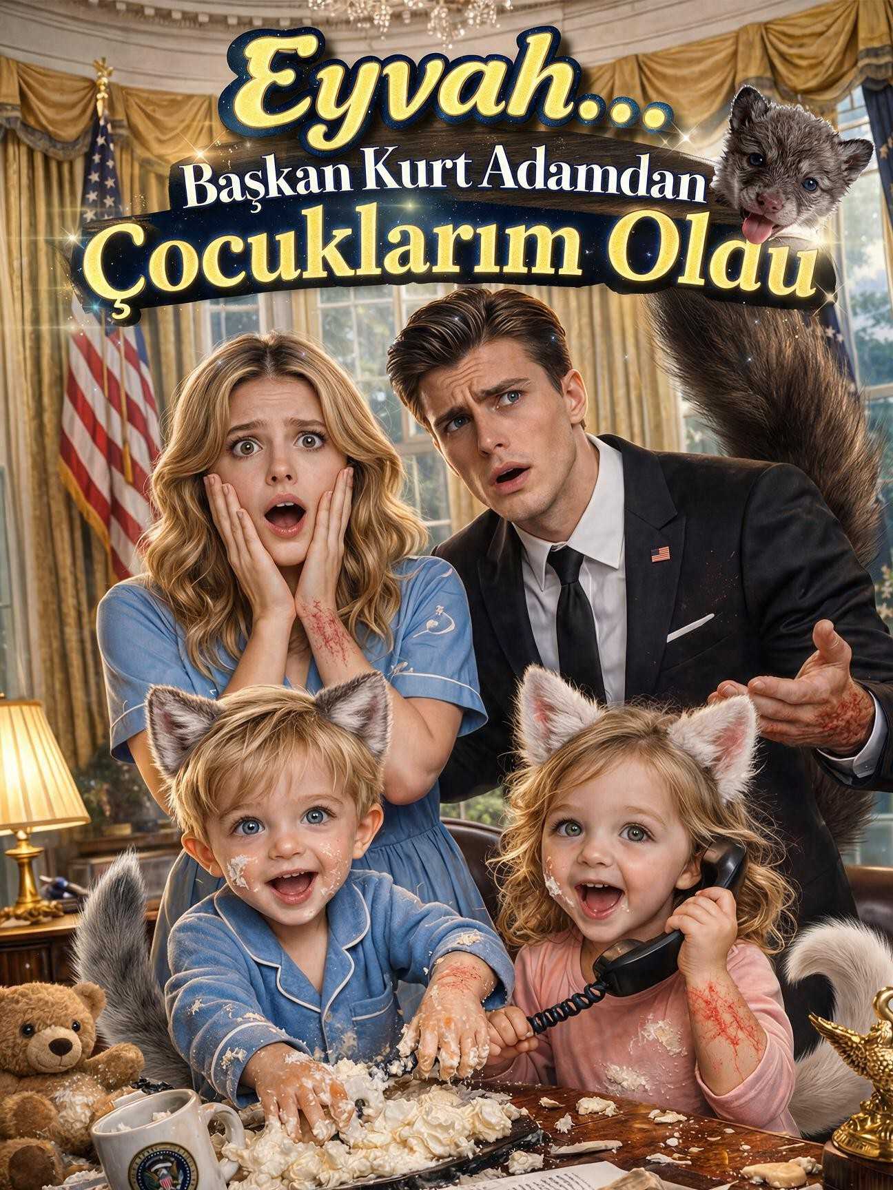 Eyvah... Başkan Kurt Adamdan Çocuklarım Oldu dizi afişi
