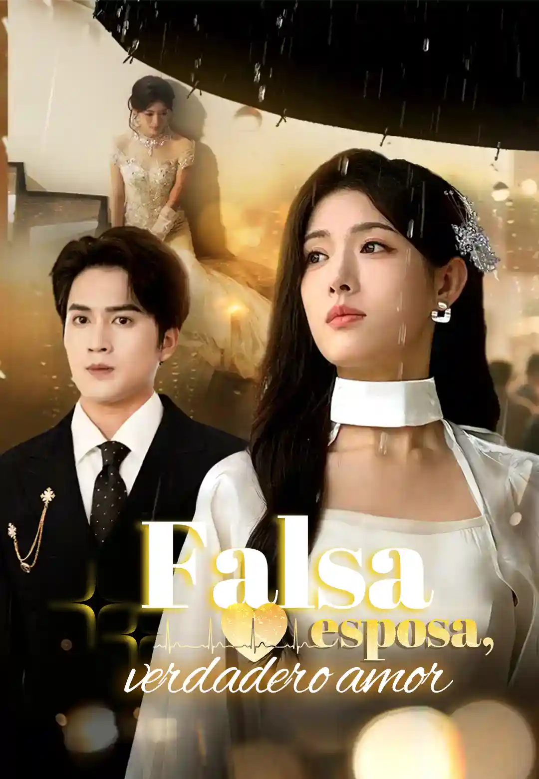 Falsa esposa, verdadero amor dizi afişi