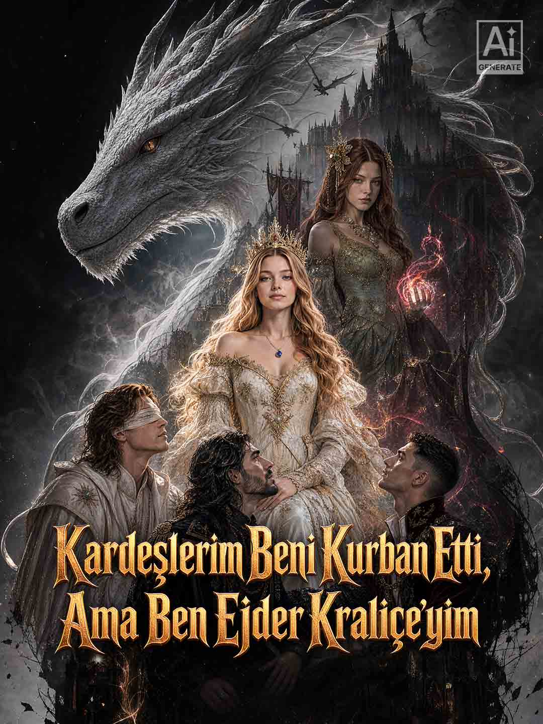 Kardeşlerim Beni Kurban Etti, Ama Ben Ejder Kraliçe'yim dizi afişi