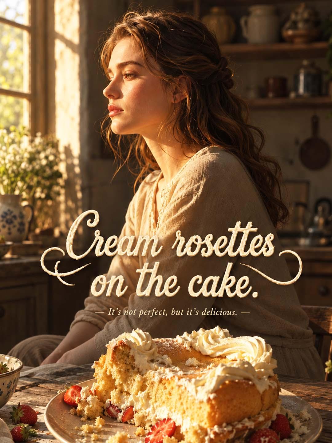 Crean rosettes on the cake dizi afişi