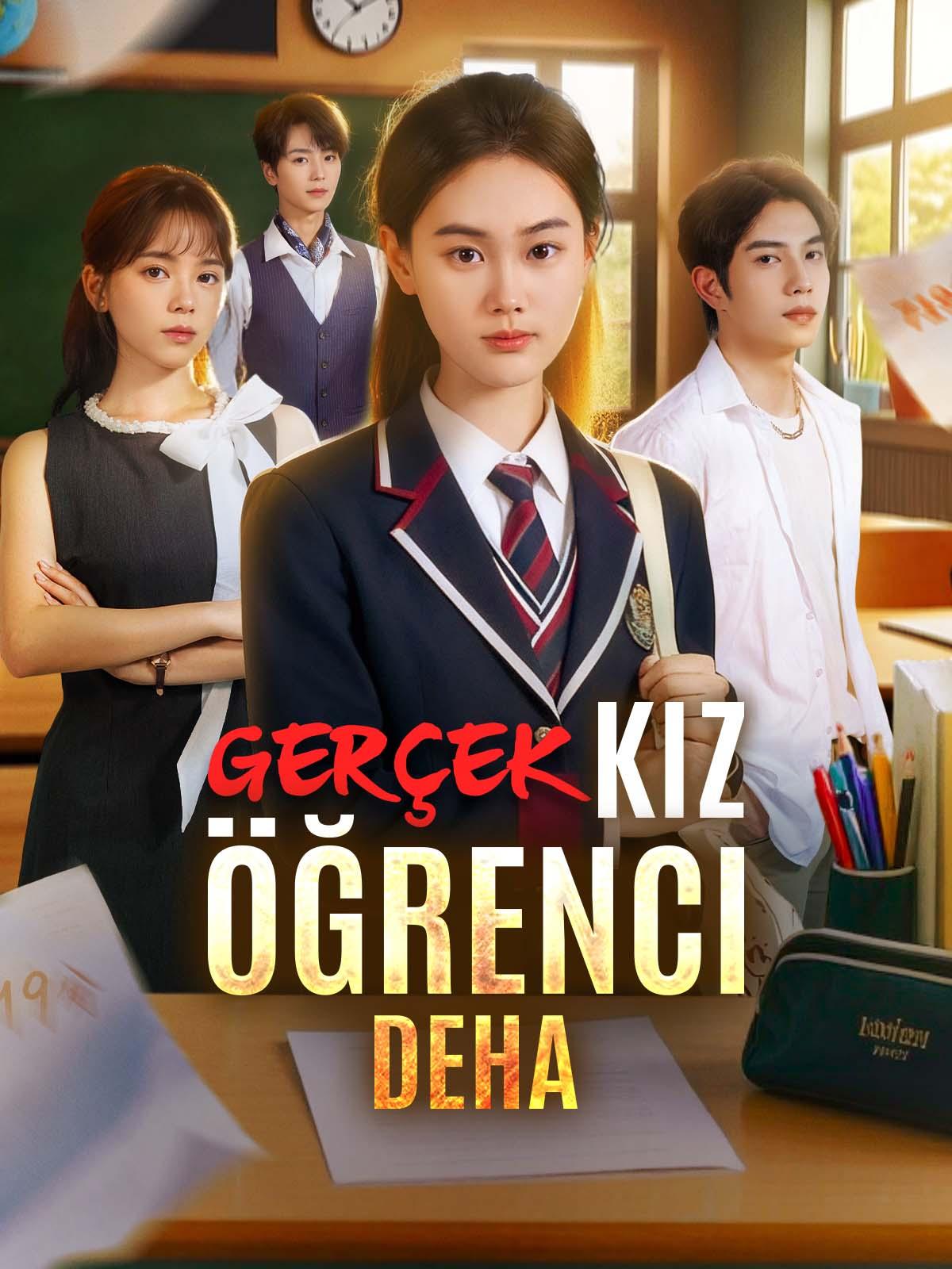 Gerçek kız öğrenci deha dizi afişi