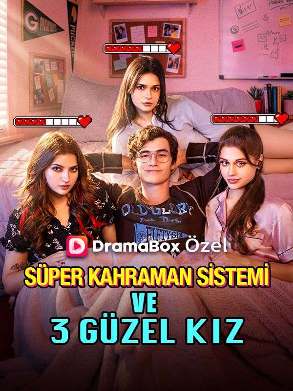 Süper Kahraman Sistemi ve 3 Güzel Kız dizi afişi