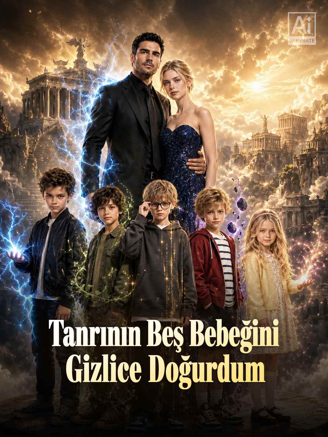 Tanrının Beş Bebeğini Gizlice Doğurdum dizi afişi